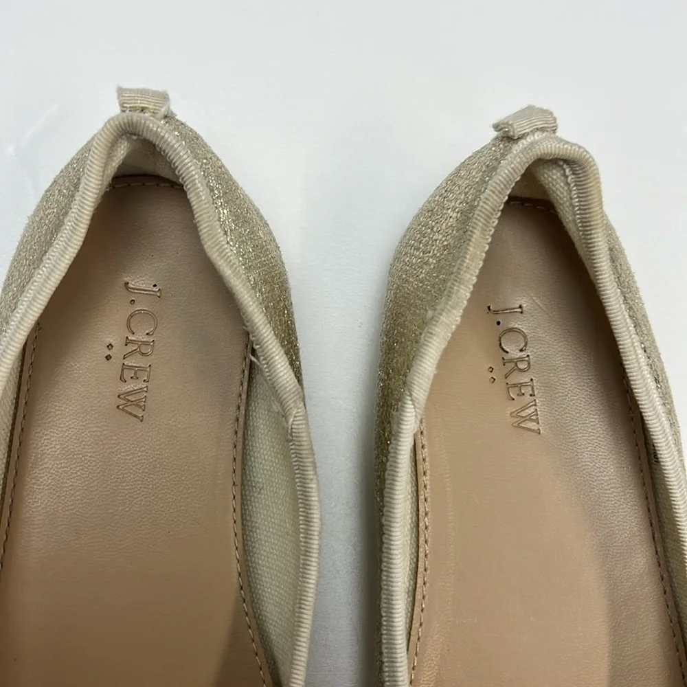 Crewcuts Dress Shoes Gold Ballet Flats Metallic Girls Sparkly Event J. Crew